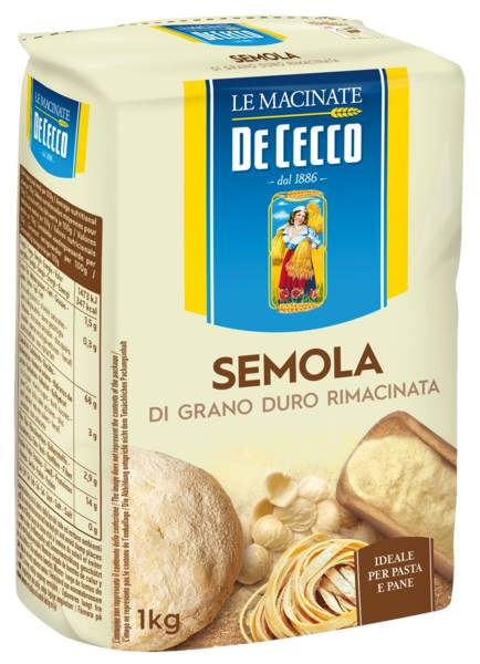 De Cecco Mąka z semoliny z pszenicy durum, 1 KG/PA