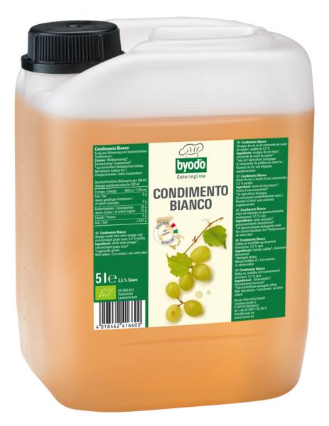 Byodo BIO Condimento Balsamico bianco, 5,5%, hell, 5 L/KN