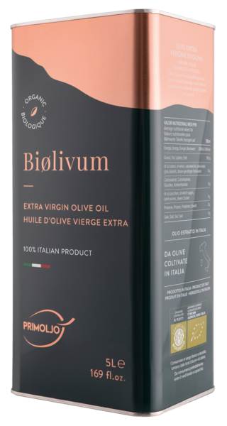 Primoljo Biolivum, Bio Olivenöl extra nativ, 5 L/KN