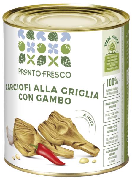 Greci Antipasti Artischocken, gegrillt, halbiert, ATG: 500g, 850ml, 1 DS