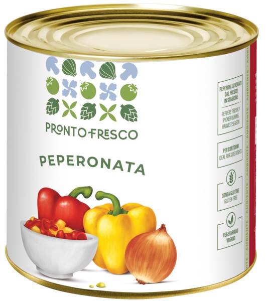 Greci Peperonata, Paprika gekocht in Tomatensoße, Antipasti, 2650ml, 1 DS