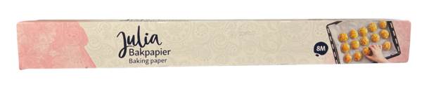 Julia Papier do pieczenia, biały, szer. 39 cm, dł. 8 m, (A30009B) 8 M/PA