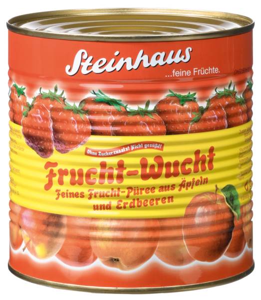 Steinhaus Frucht-Wucht Apfel-Erdbeere, ungesüßt, 2650 ML/DS