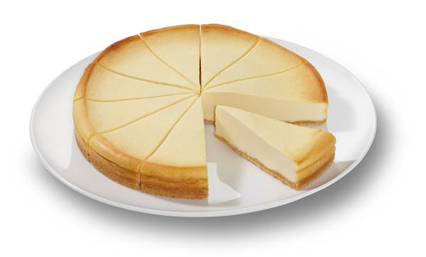 TK Erlenbacher Cheesecake American Style, zu 12 Stück vorgeschnitten, 1450 G/ST 24 cm Durchmesser,