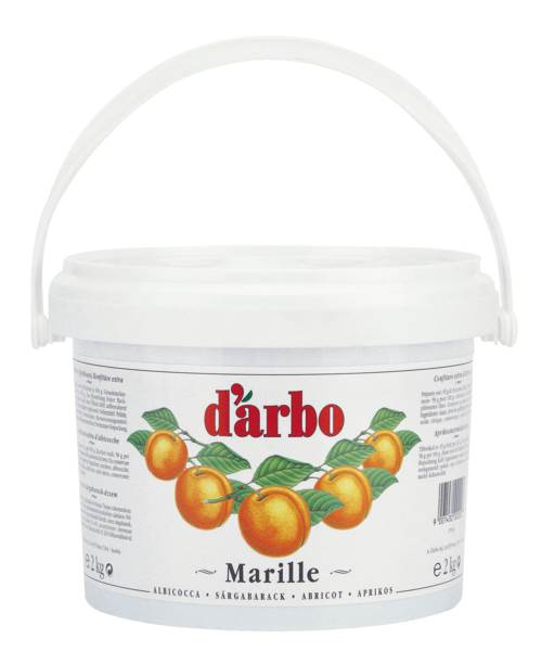 d'arbo Fruchtaufstrich Marille, Aprikose, passiert, 2 KG/EI