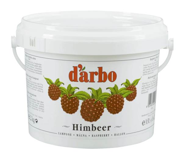 d'arbo Darbo raspberry jam            2kg 2 KG/BU