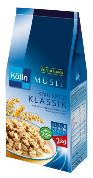 Kölln Müsli Knusper Klassik, 2 KG/PK