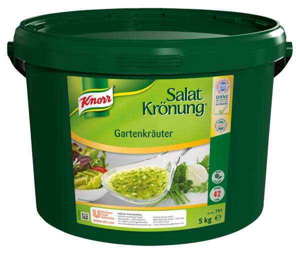 Knorr Salatkrönung für Gartenkräuter Dressing, (751) 5 KG/EI