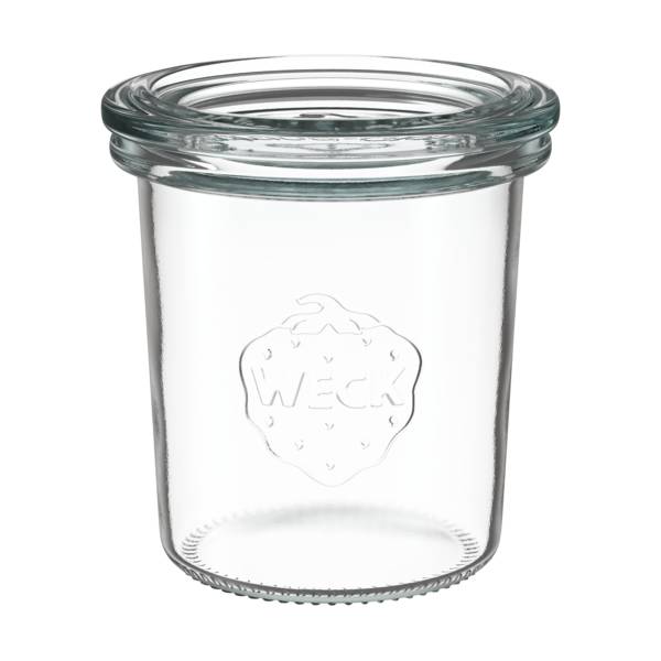 Weck Mini-Rundrand-Glas 140 ml, H 69 mm, Ø 60 mm, mit Deckel, 1 ST