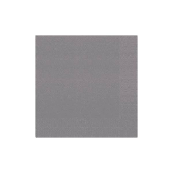 Duni Zelltuch-Servietten, granite grey, 24x24cm, 3-lagig, 1/4 Falz, 250 Stück, (168402) 1 PK