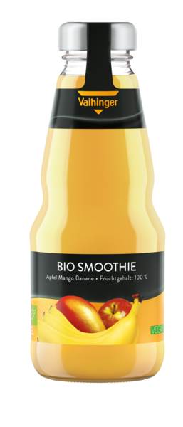 Vaihinger Bio Smoothie, Apfel-Mango-Banane, MW, 0,2 L/FL