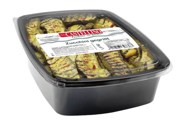 Castellino Antipasti Zucchini gegrillt, in Öl, Nettoeinwaage: 1400g, 1,9 KG/SH