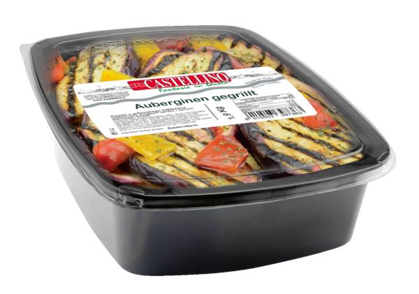 Castellino Antipasti Auberginen gegrillt, in Öl, Nettoeinwaage: 1300g, 1,9 KG/SH