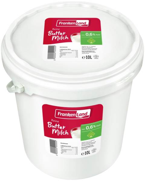 Frische Buttermilch, 0,6% Fett, 10 KG/EI