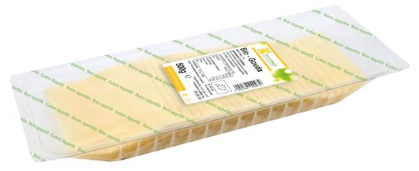 Organ. Gouda slices 48% FDM 25x20g 500 G/PK