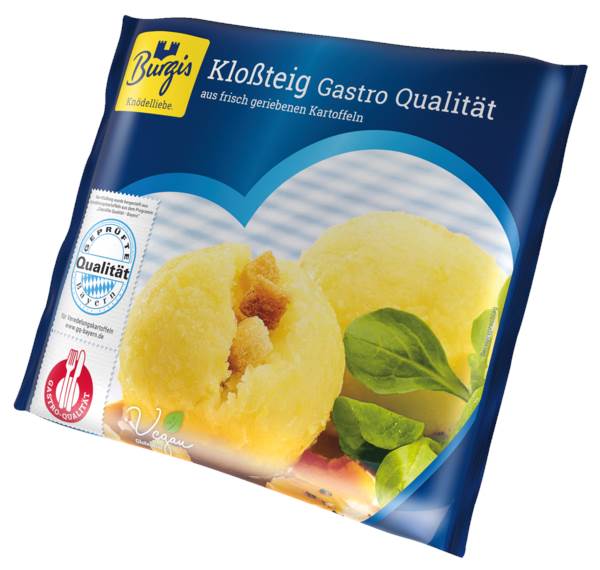 Kloßteig frisch halb und halb, 2,5 KG/BT