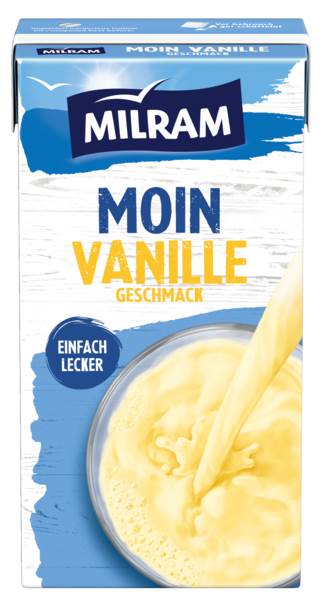 Milram MOIN H-Drink Vanille-Geschmack, 0,1% Fett, mit Trinkhalm, 500 ML/PK ungekühlt haltbar