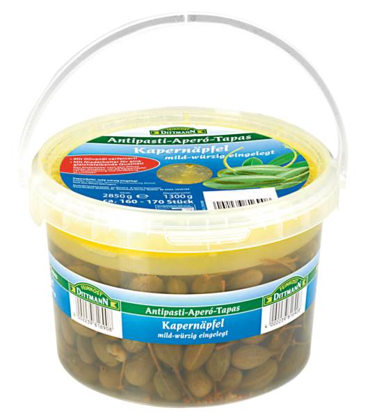 Dittmann jabłuszka kaparowe, łagodnie pikantne, ok. 160-170szt, 2850 GR/WD