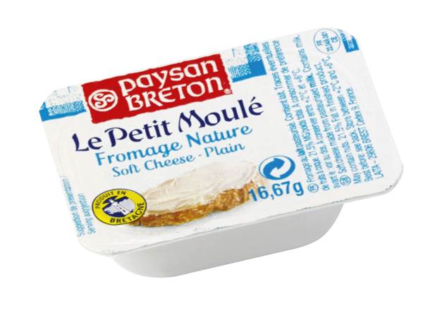 Frischkäse Natur, Kuhmilch, 65% Fett i.Tr., Frankreich, 16,67g, 60 ST/KT