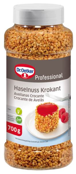 Dr.Oetker Professional Haselnuss-Krokant, Streusel, (1-39-252330) 700 G/PK
