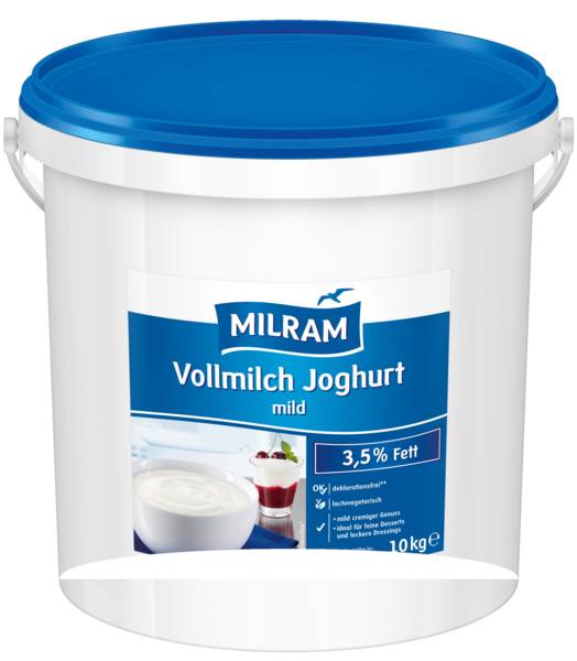 Vollmilchjoghurt Natur, 3,5% Fett, 10 KG/EI