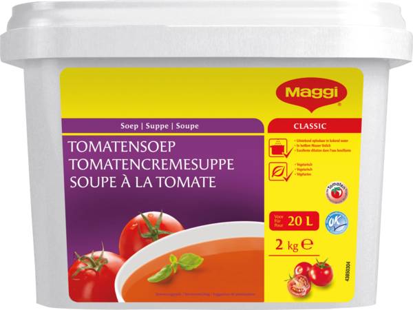 Maggi Professional Tomatencremesuppe, vegetarisch, Ergiebigkeit 20 L (12164623) 2 KG/BX