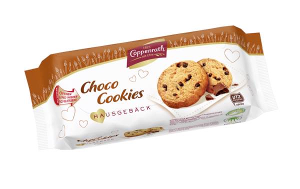 Coppenrath Gebäckbar, 6fach sortiert, Friesenblätter, Packung à 200 g, 60 PK/DI Franken-Taler, Haselnuss-Ringe, Wiener Sandringe, Butter- u. Choco Cookies