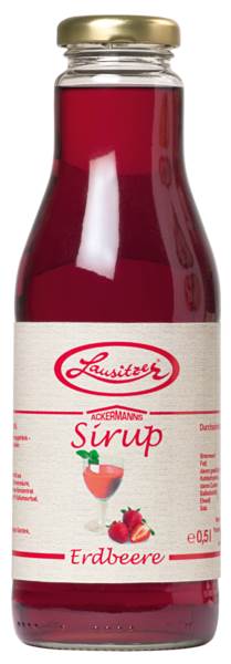 Lausitzer Sirup Erdbeer 0,5 L/FL