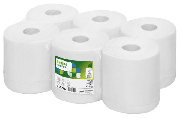 Satino Comfort Handtuchrolle, Innenabrollung, 2-lagig, groß, CF1, 6x138m, (316751) 1 KT