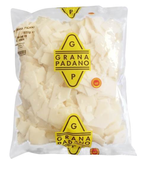 Grana Padano, gehobelt, Hartkäse, Kuhmilch, 32% Fett i.Tr., Italien, 500 G/PK