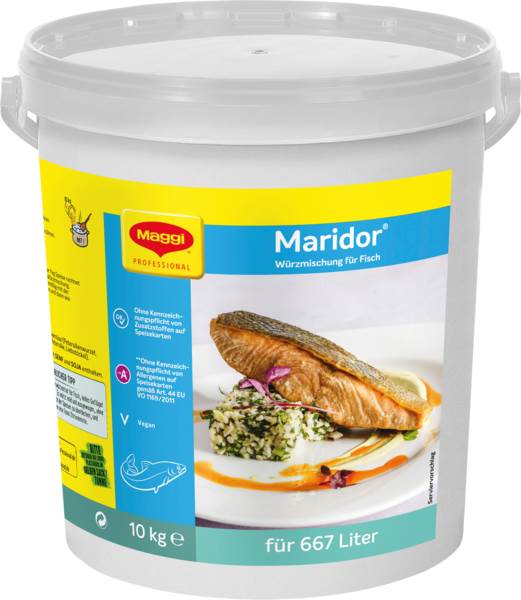 Maggi Professional Maridor Würzmischung für Fisch (12332511) 10 KG/EI ohne kennzeichnungspflichtige Allergene, vegan