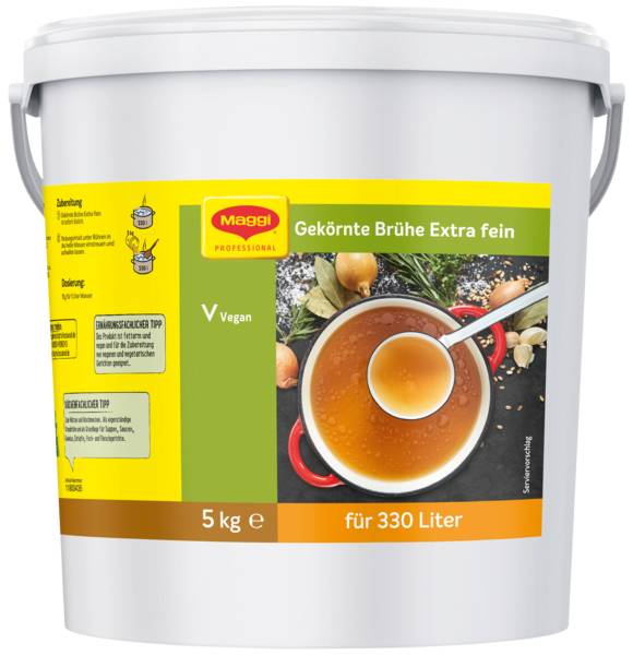 Maggi Gekörnte Brühe, extrafein, (11800435) 5 KG/EI