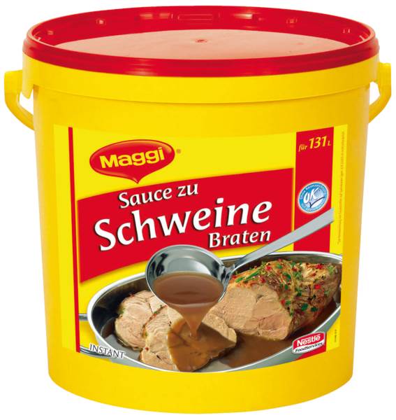 Maggi Professional Sauce zu Schweinebraten, Instant, Ergiebigkeit 131 L (11800793) 12,5 KG/EI