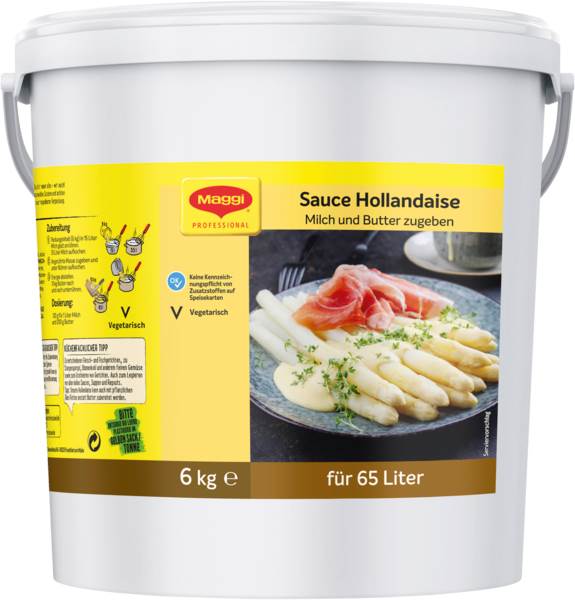 Maggi Basis Buttersauce Hollandaise, (12605156) 6 KG/EI
