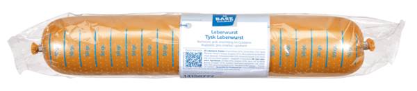 Base Culinar Leberwurst, grob gekörnt, im Golddarm, Kaliber 60, 1 KG/ST