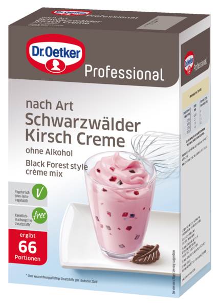 Dr.Oetker Professional Creme nach Art Schwarzwälder-Kirsch, ohne Kochen, (1-39-250500) 1 KG/FS