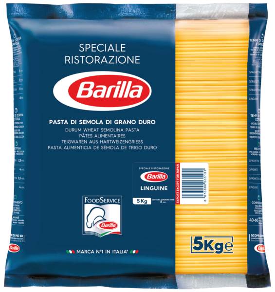 Barilla Bavette, ovale Spaghetti, Teigware, 5 KG/BT