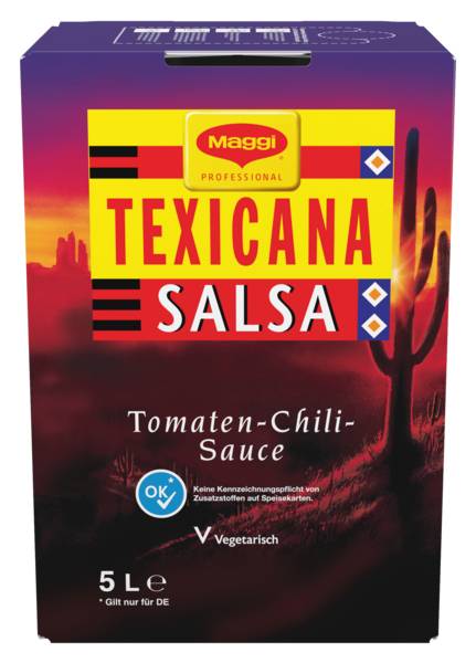 Maggi Professional Texicana Salsa, Tomaten Chili Sauce, servierfertig (11803661) 5 L/KT