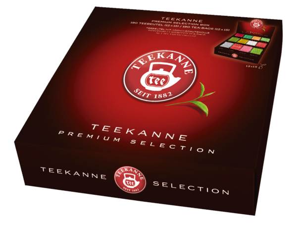 Teekanne Premium Selection Box,12 Sorten Premium Tee à 15 Beutel, (65205) 180 BT/BX