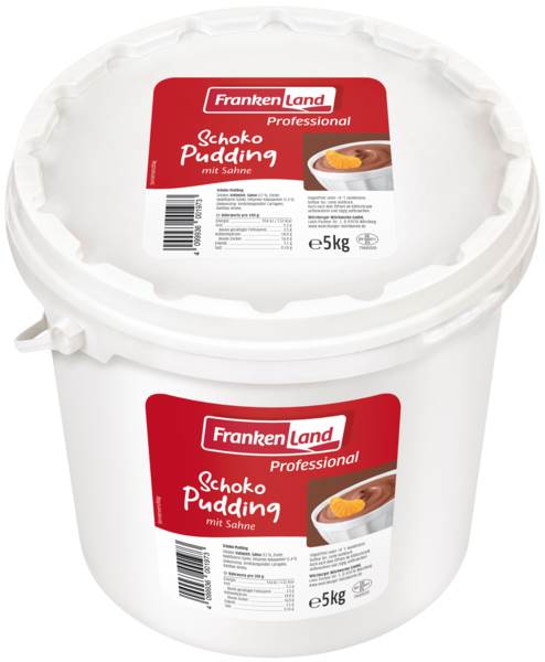 Frankenland frischer Schoko-Sahnepudding, 6% Fett, 5 KG/EI