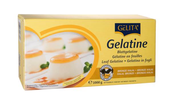 Gelita Blattgelatine Bronze Halal, 1 KG/PK
