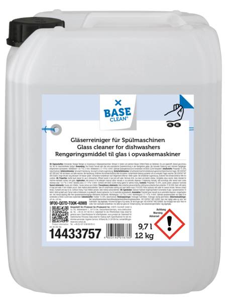Base Clean Gläserspülmittel, flüssig, 12 KG/KN
