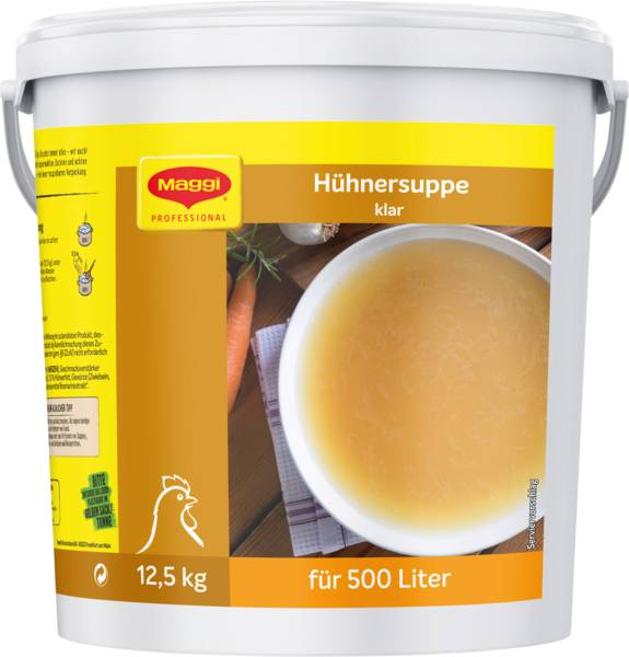 Maggi Klare Hühnersuppe, (12593543) 12,5 KG/EI