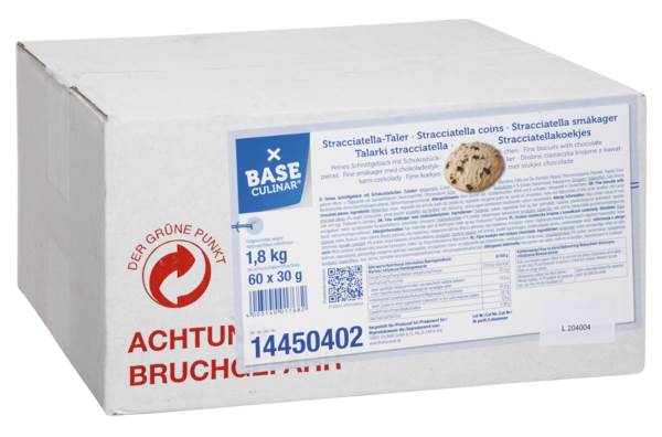 Base Culinar BC Stacciatella coins 60/2pc 60 PO/CT