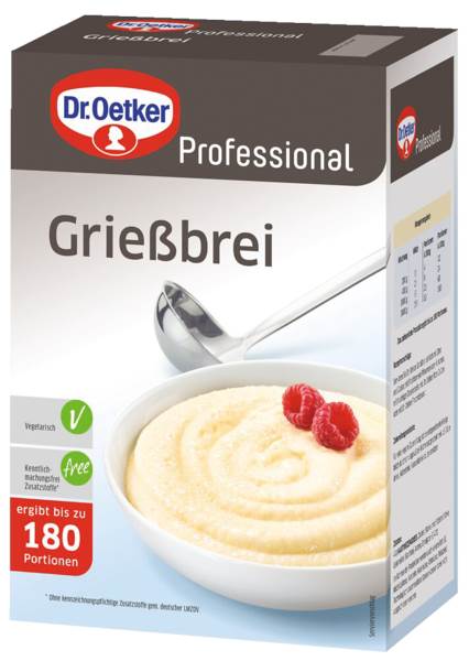 Dr.Oetker Professional Süße Mahlzeit Grießbrei, zum Kochen, (1-39-252356) 3 KG/FS