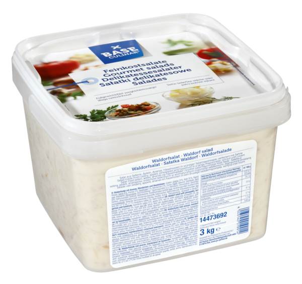 Base Culinar Waldorfsalat, 3 KG/EI mit Sellerie, Äpfeln, Ananas und Haselnüssen in würziger Salatmayonnaise