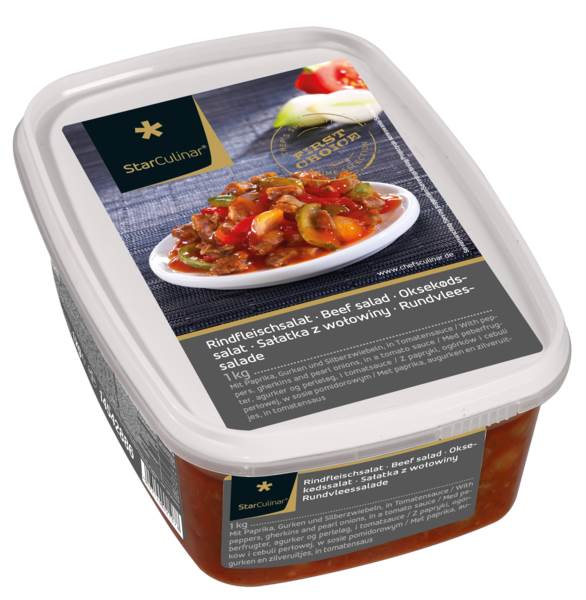 Star Culinar Rindfleischsalat, 1 KG/BE zartes Rindfleisch, frische ... Star Culinar Rindfleischsalat, 1 KG/BE zartes Rindfleisch, frische ...