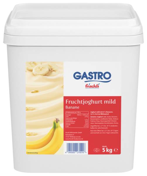 GASTRO frischli Gastro Fruit Yog. Banana 3,5% 5kg 5 KG/BU