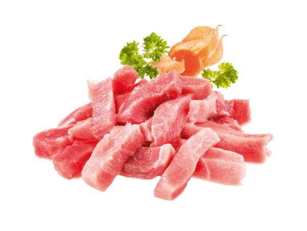 TK Base Culinar Putenfleisch, in Streifen, Streifengröße ca. 1x1x3cm, 2,5 KG/PK aus der Oberkeule, lose rollend, IQF