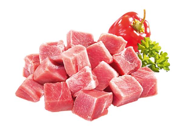 TK Base Culinar Putengulasch, gewürfelt, Würfelgröße ca.2,4x2,4cm, 2,5 KG/PK aus der Oberkeule, lose rollend, IQF